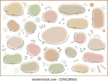 Colorful pop speech bubble design