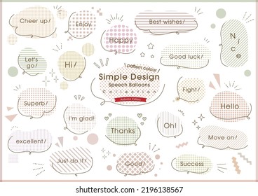 Colorido diseño de burbujas de habla pop