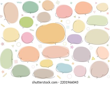 Colorful pop speech bubble design