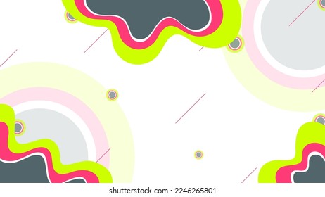 Colorful Pop and Wave Design Abstract Background for Wallpaper, Landing Page or Website Banner