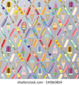 Colorful popsicle background 