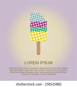 colorful popsicle ice-cream 