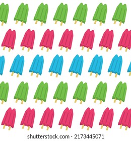 Colorful Popsicles Seamless Repeat Wallpaper