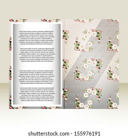 colorful postcard with flowers where you can write poems or any other text