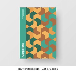 El concepto de diseño de vectores postales coloridos. Diseño de página principal de mosaicos originales.