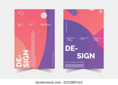 bunte Poster abstrakte Hintergrundvorlagen