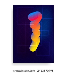 colorful poster blend y2k vector background