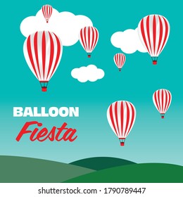 Colorful poster design for Balloon festival