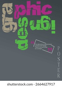 Farbiges Plakatdesign-Konzept mit Typografie, Vektorgrafik für Social Media, Cover, Banner, Flyer, Werbung.