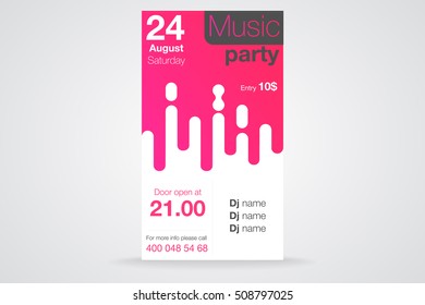 Colorful poster design â?? Sensation Party - Vector Background. Vector