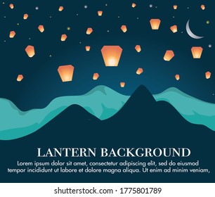 Colorful poster for Lantern festival