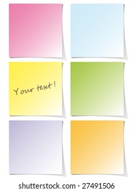 Colorful post-it set