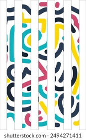 Colorful Potrait Line background for your business template