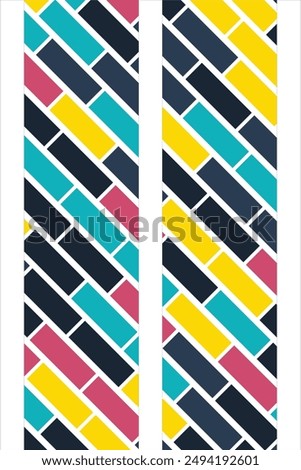 Colorful Potrait Line background for your business template