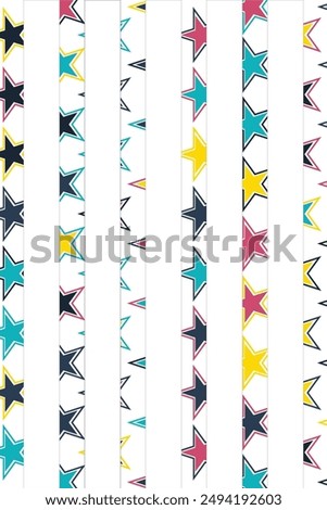 Colorful Potrait Line background for your business template