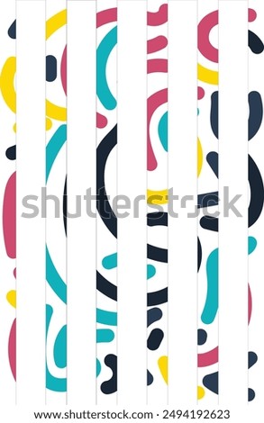 Colorful Potrait Line background for your business template
