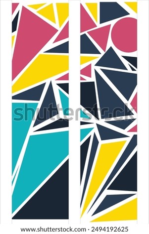 Colorful Potrait Line background for your business template