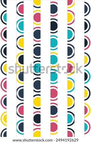 Colorful Potrait Line background for your business template