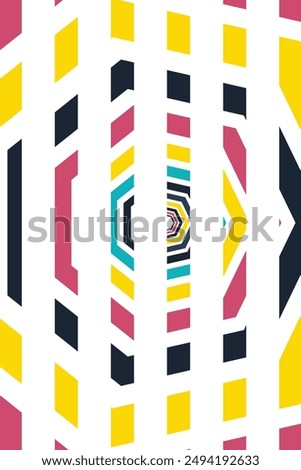 Colorful Potrait Line background for your business template