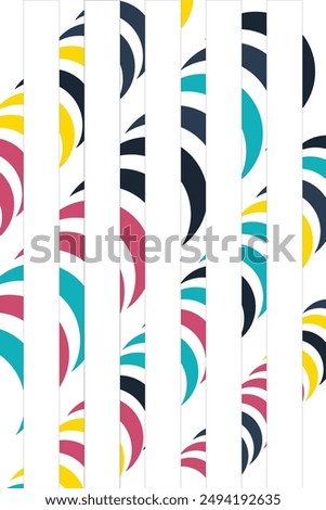 Colorful Potrait Line background for your business template