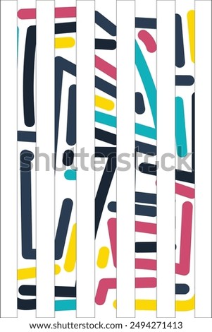 Colorful Potrait Line background for your business template