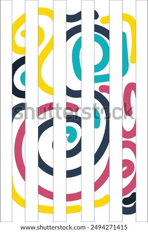 Colorful Potrait Line background for your business template