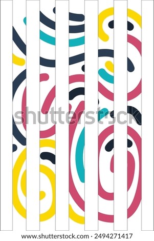 Colorful Potrait Line background for your business template