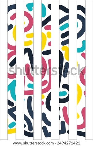 Colorful Potrait Line background for your business template