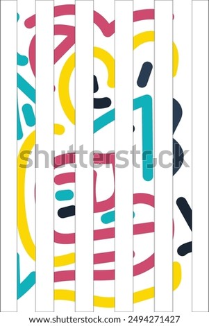 Colorful Potrait Line background for your business template
