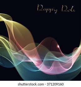 Colorful powder paint. Holi festival background. Traditional indian holiday vector.