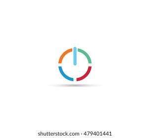 Colorful Power Button