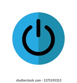 colorful power button icon