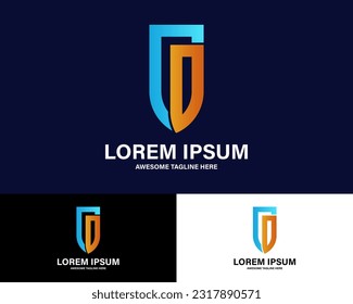 Colorful Premium Geometric Logo. Vector Eps.10