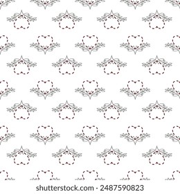 Colorful Preppy Coquette seamless pattern, Background, Perfect for fabric,