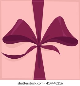 Colorful present gift box design - flat style vector illustration