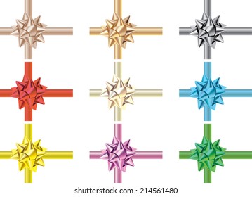 colorful present ribbons