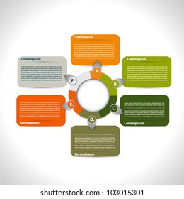 Colorful presentation circle