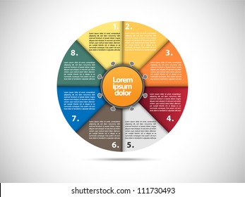 Colorful presentation circle