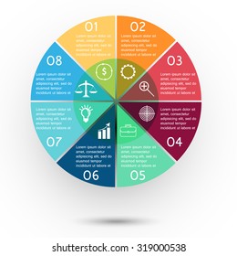 Colorful presentation circle