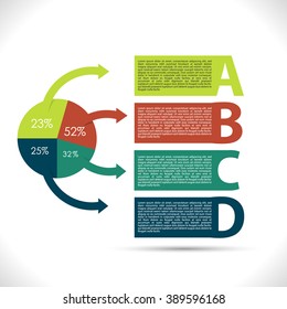 Colorful presentation infographic