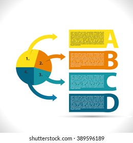 Colorful presentation infographic
