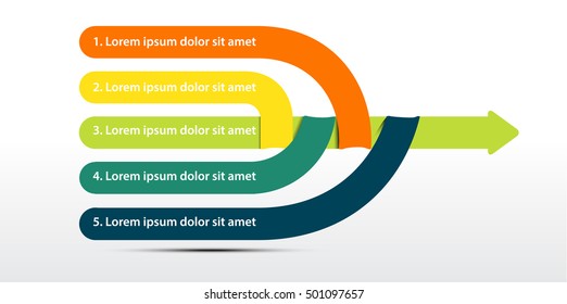 Colorful presentation infographic