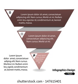 colorful presentation template with numbers and place for your text. Vector 