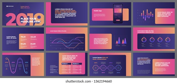 Colorful presentation templates elements. Vector infographics. Use in Presentation, flyer and leaflet, corporate report, marketing, advertising, annual report and banner.