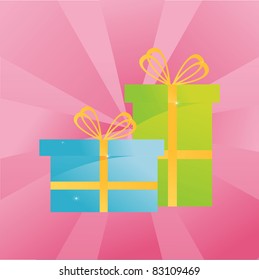 colorful presents background