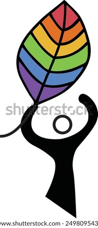 colorful pride month rainbow Abstract