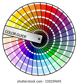 A Colorful Printing Color/ink Mixing Guide. Full Circle,