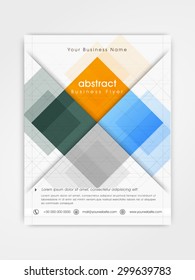 Colorful professional flyer, template or brochure design for professional presentation.