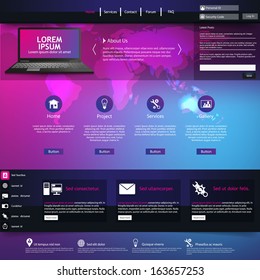 Colorful Professional Website Template Design