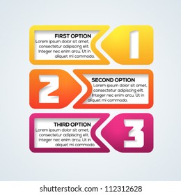 Colorful progress template for your design. Vector illustration.